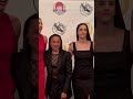 USC Coach #DawnStaley with #CaitlinClark at the #WoodenAward Gala in #LosAngeles