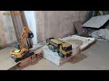 អាអិចវៃឡើងមួយមើល😂,RC EXCAVATOR AND DUMP,RC HUINA AT HOME,បញ្ជាកូនឡានលេងសប្បាយៗ,RC KH