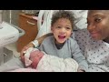 Prepping for Labor to actually going into Labor : LABOR & Delivery Vlog + siblings meet+ Face Reveal