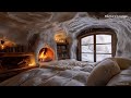 Blizzard Cozy Cabin:Warm Fireplace, Healing Ambiance, Ideal for Sleep, Study, Relaxation, Meditation