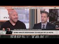 Dana White calls out Oscar De La Hoya for lying in ESPN interview | First Take