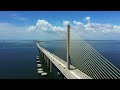 4K Bridge | Sunshine Skyway Bridge | Drone Footage | Tampa Bay, Florida