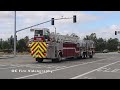 Tiller Fire Trucks responding compilation