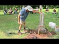 Local Cemetery Conservation: Re-setting Multi-Piece Monuments