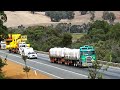 Centurion Transport & Mammoet Australia combine to haul 2 Komatsu dump trucks, up Long Bridge Gully.