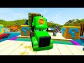 Big & Small Red Vizor Monster Truck vs Thomas The Tank Engine - BeamNG.Drive