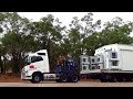 🚛. WA Specialised Transport Volvo FH16 towing a Plant Switchroom, northbound Great Northern Highway.