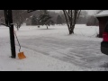 Amazing snowplow clears driveway fast. No shovels