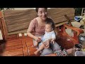 Harvesting bamboo shoots, taking care of sick baby of 17-year-old single mother