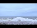 Big Ocean Waves Crashing on a Rocky Beach in Cohasset, MA