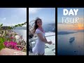 SANTORINI GREECE l travel vlog: 4 days exploring the island (FIRST time!) beaches, food, adventures