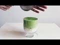 60 SECONDS Matcha Dalgona using YUKIWA / Hand Mixer [Easy Recipe] (ASMR + Calming music)