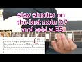 Easy & tasty Beginner Blues Lick (13) in A with TAB