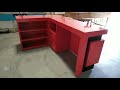 MAKING TABLE ANGLE TABLE FROM TRIPLEK - Leter Cashier Table Finishing HPL