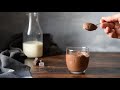 Αlmond milk & chocolate mousse (2-ingredient, vegan)