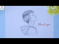 How to Draw a Boy with earphones for beginners | Pencil Sketch Tutorial | Boy Drawing | Artistica
