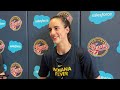 Caitlin Clark discusses Indiana Fever's Game 2 loss to Liberty — energy & effort needs to improve
