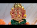 Ganesha making | with natural clay | my creation