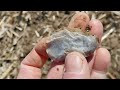 Discovery of an odd Flint Ridge projectile point at site 1.. Ohio spring 2024