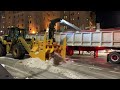 Snow Removal Operation Downtown Ottawa first of the season