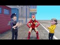 Scary Teacher 3D - Nick IronMan vs  Rainbow Friends and Oranger Win Money Back for Miss T