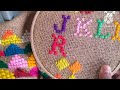 Cross Stitch Ason Selai Design T ||Hand Embroidery||Basic Hand Embroidery #JR Handicraft All Types