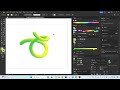 Robotdot - Ai - Illustrator: Using paths and gradients to make 3D type.