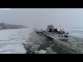 Towboats in ICE & EXTREEM COLD Mississippi River Alton Illinois