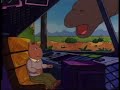 Arthur: The Brain activates the dinosaur display and it makes a weird noise in different speeds