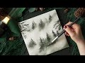 Paint a misty watercolor landscape for beginners