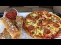 HOW TO MAKE PIZZA HUT PAN PIZZA AT HOME! (WITH BREADSTICKS)