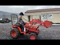 Kubota B7200 Compact Tractor Loader 4X4 3 Point Hitch 540 PTO 3 Cylinder Diesel Runs And Works Good