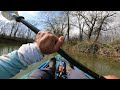 Rock Bass Attack Kayak Creek Fishing