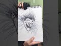 Fastest Drawing of Ryuk from Death Note