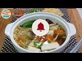 Simple Tofu Soup with Vegetables (No Meat Recipe)