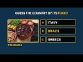 GUESS THE COUNTRY BY ITS FOOD 🍕😋 | COUNTRY GUESSING QUIZ