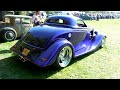 Start up and revving - A '34 coupe wearing Boyd Coddington rims