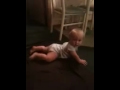 Baby Bret trying to stand