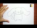 How To Draw Cinnamoroll | Draw Characters Easily