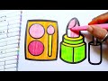 makeup flower vase Drawing, Painting and Coloring for Kids, Toddlers_Coloring Tips for Toddlers & K