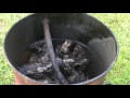 🔵 🔥💨 How to Make Homemade Oak Lump Charcoal in 55 Gallon Drum Cómo hacer carbón Teach a Man to Fish