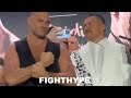 Tyson Fury REFUSES STAREDOWN with Usyk & COMPLETELY IGNORES him during FACE OFF