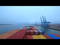 2.5 Hour Uncut View From Cargo Ship Departing Charleston, SC | Life At Sea