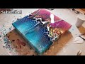 Swipe Technique - Acrylic Pouring Techniques - Using Sheleeart Pouring Medium