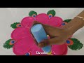 simple rangoli design/easy rangoli/kolam design/kolangal/dot kolam