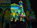 Lyon France Basilica of Notre Dame of Fourvière amazing light show at Christmas 🎄🎁
