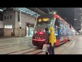 Trains & Light Rail at Circular Quay at Night [4k]