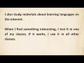 How to learn a new language || English Spoken Practice || Improve Your English