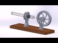 Lamina flow Stirling engine - SolidWorks preview