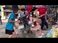 Harvesting guava fruit gardens to the market to sell - Making garden